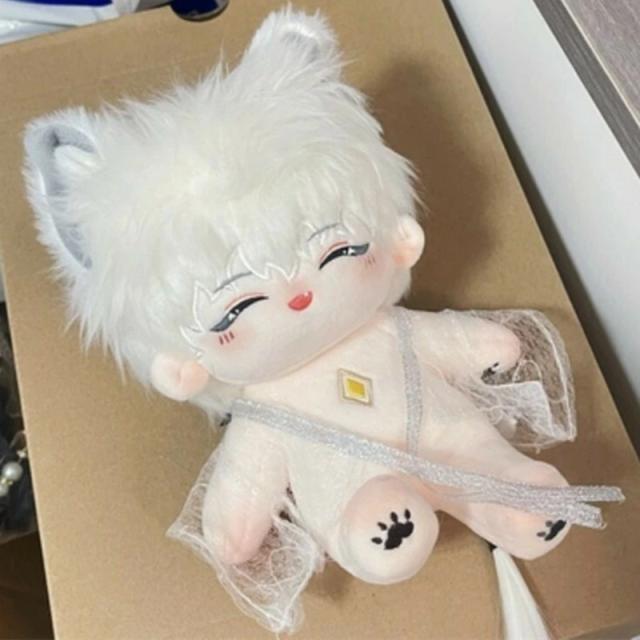 20cm着せ替えぬいぐるみ　にこにこ♪糸目きつね　白髪　オリジナル 楽天市場】【20cm】着せ替えぬいぐるみ 着せ替え人形 ぬいぐるみ